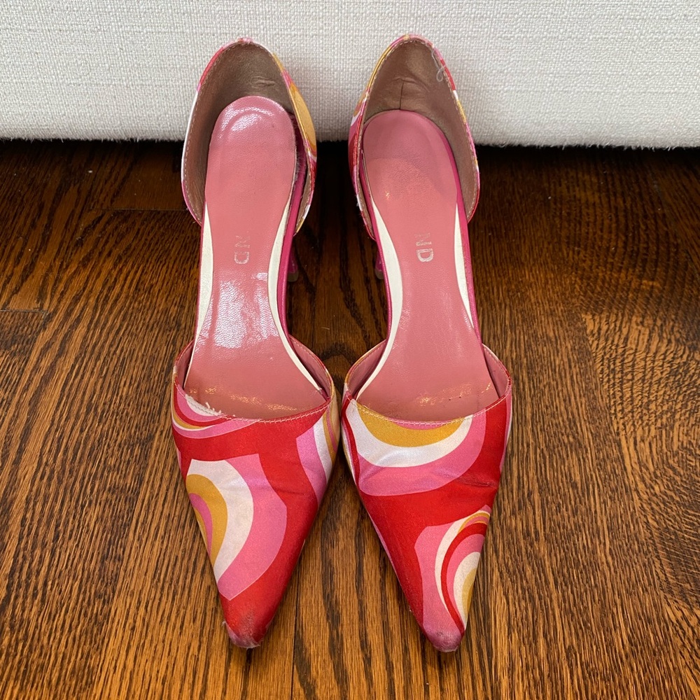 Dumond Satin Patterned Shoes